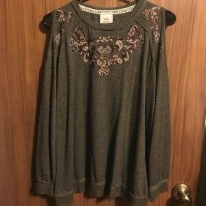 Forest green top-S